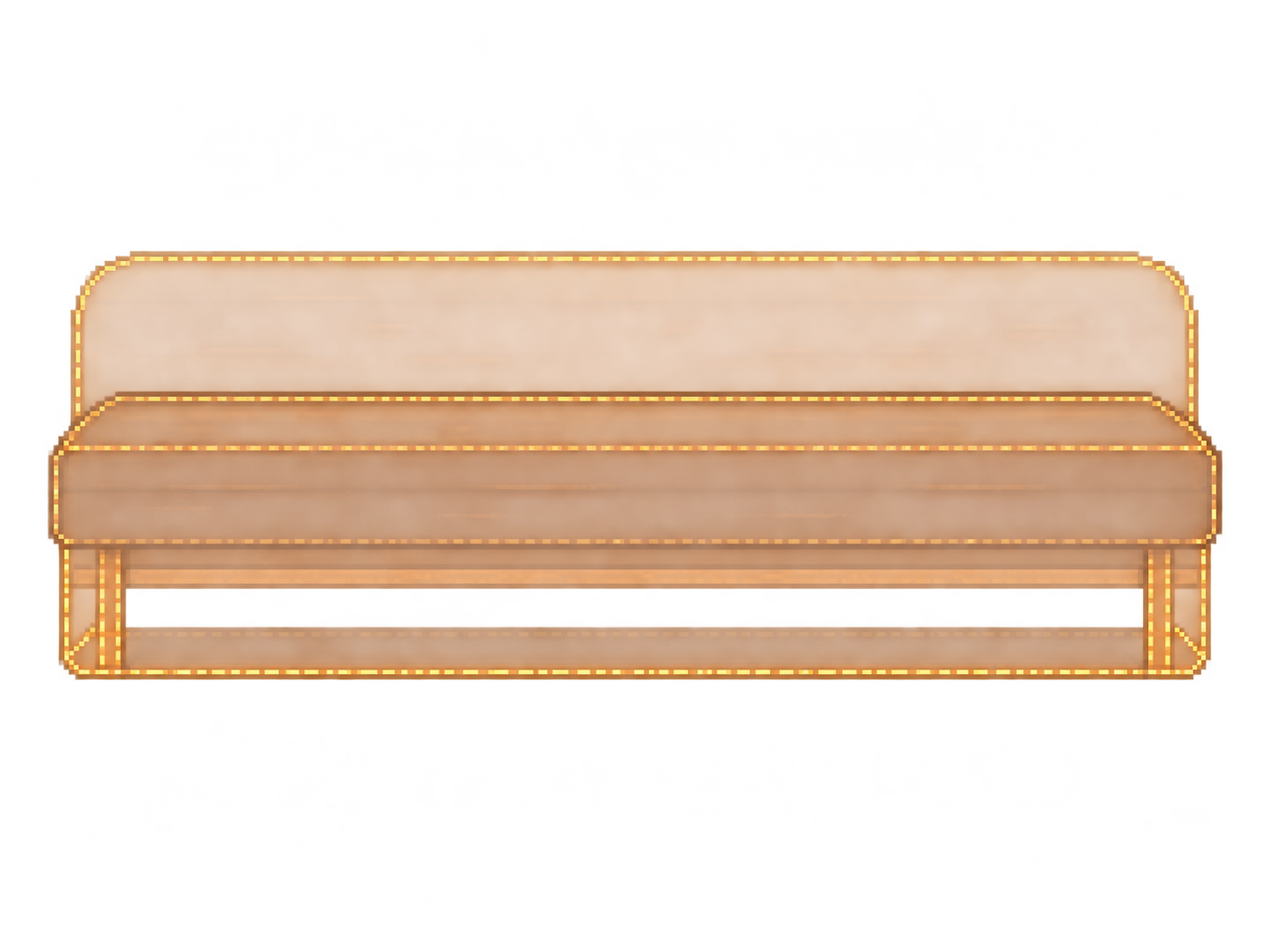 Aetherium Bench — ghosted, the removed port wall